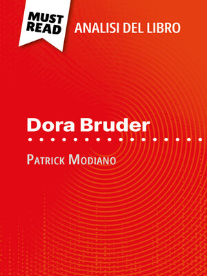 cover image of Dora Bruder di Patrick Modiano (Analisi del libro)